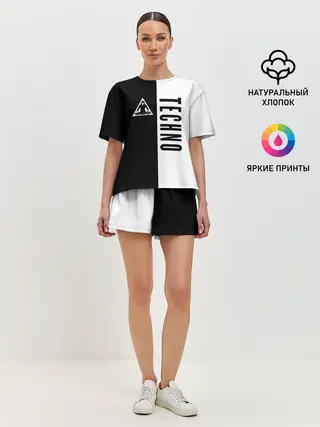 Женская пижама с шортами / Techno