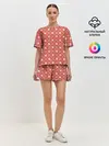 Женская пижама с шортами / узоры