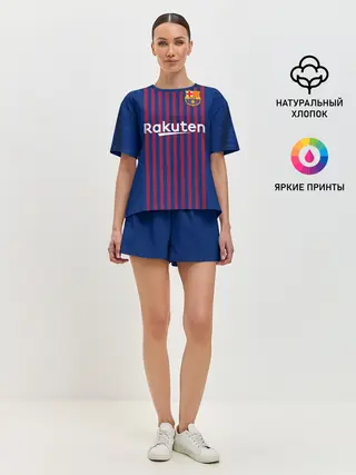 Женская пижама с шортами / Barcelona home 18-19