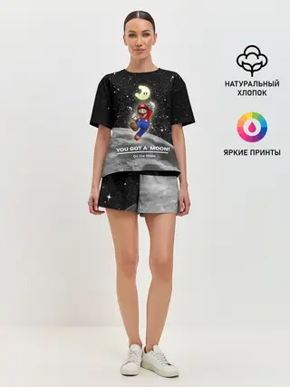 Женская пижама с шортами / You got a moon