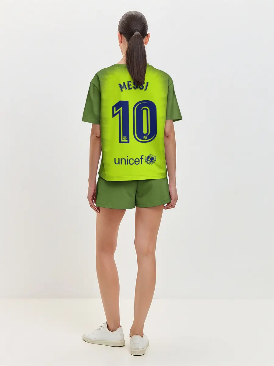 Женская пижама с шортами / Месси Форма Новая Away 18/19