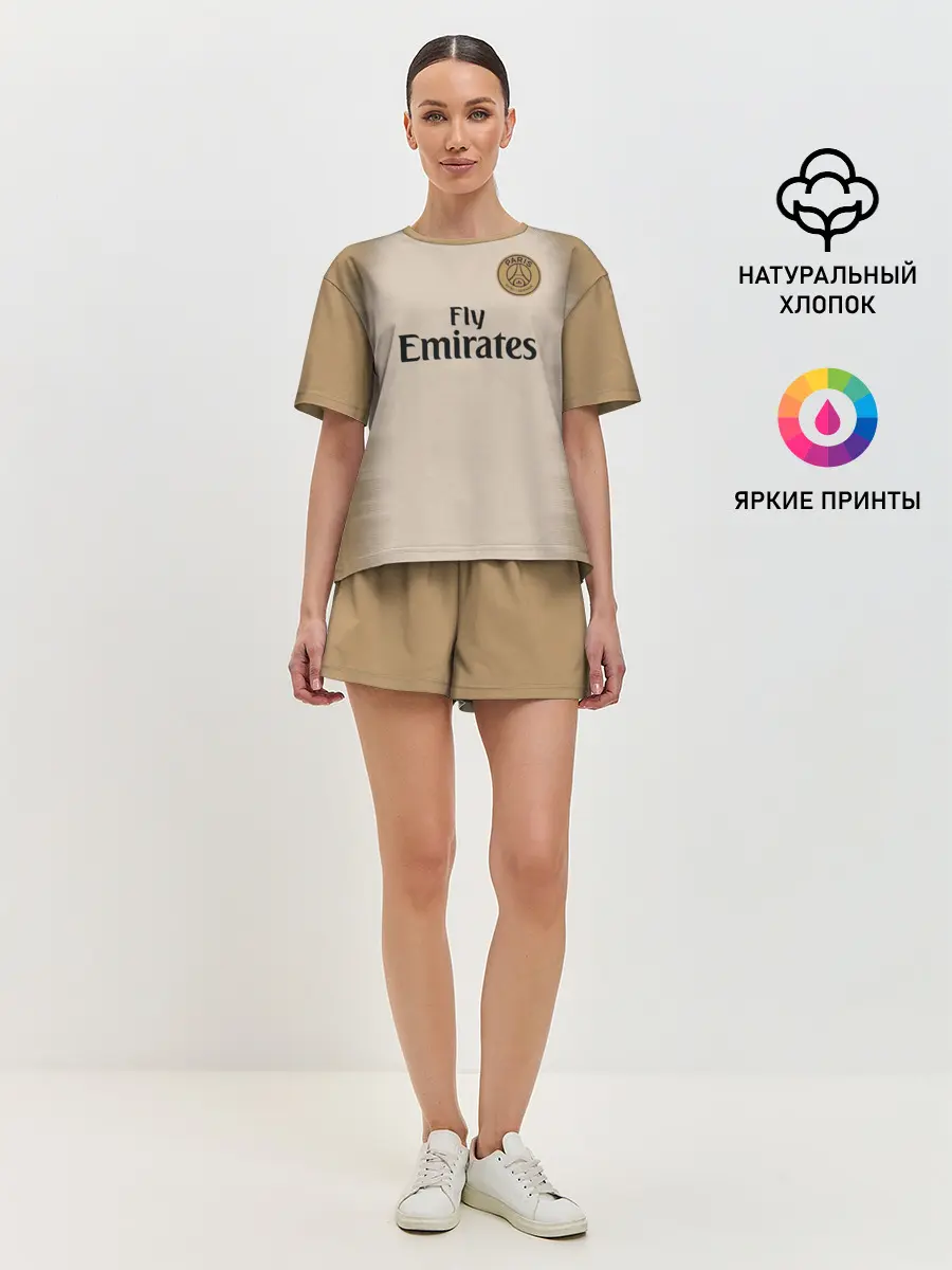 Женская пижама с шортами / Неймар Форма Новая Away 18/19