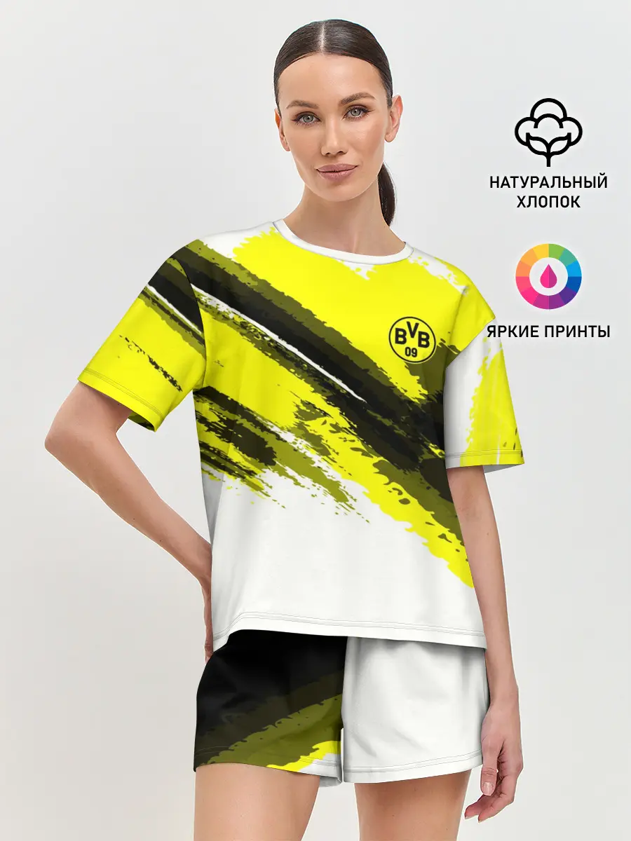 Женская пижама с шортами / FC Borussia Original 2018