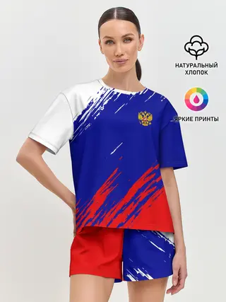 Женская пижама с шортами / RUSSIA SPORT / РОССИЯ СПОРТ