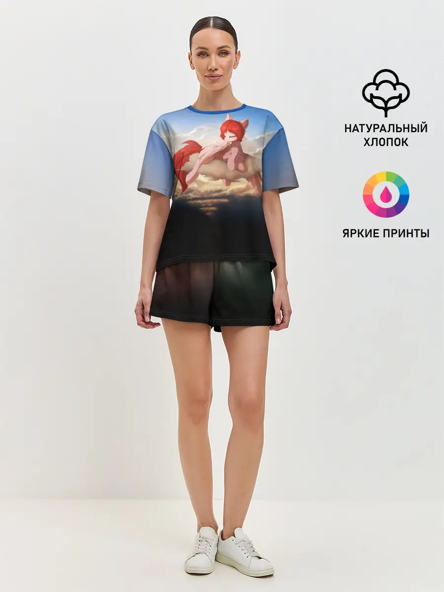 Женская пижама с шортами / Red