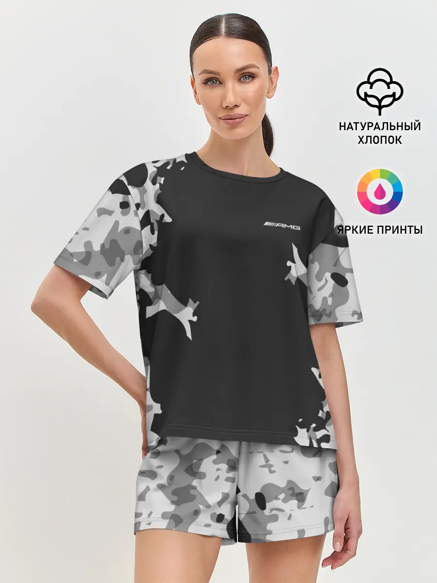 Женская пижама с шортами / AMG SPORT