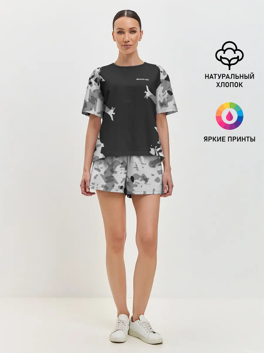 Женская пижама с шортами / AMG SPORT