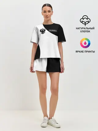 Женская пижама с шортами / Россия Black&White