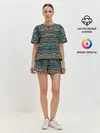 Женская пижама с шортами / Этнический узор