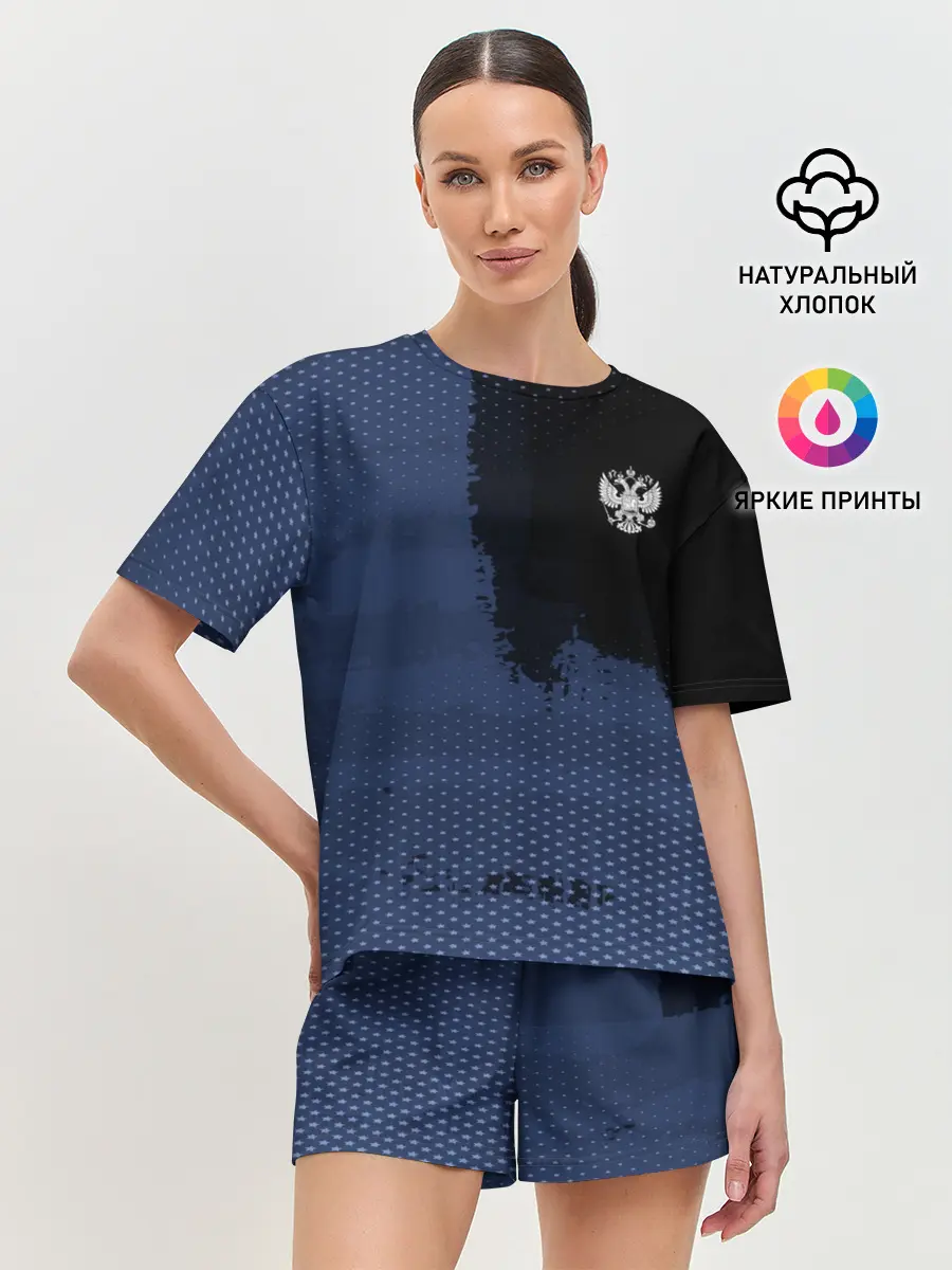 Женская пижама с шортами / Russia Sport 2018