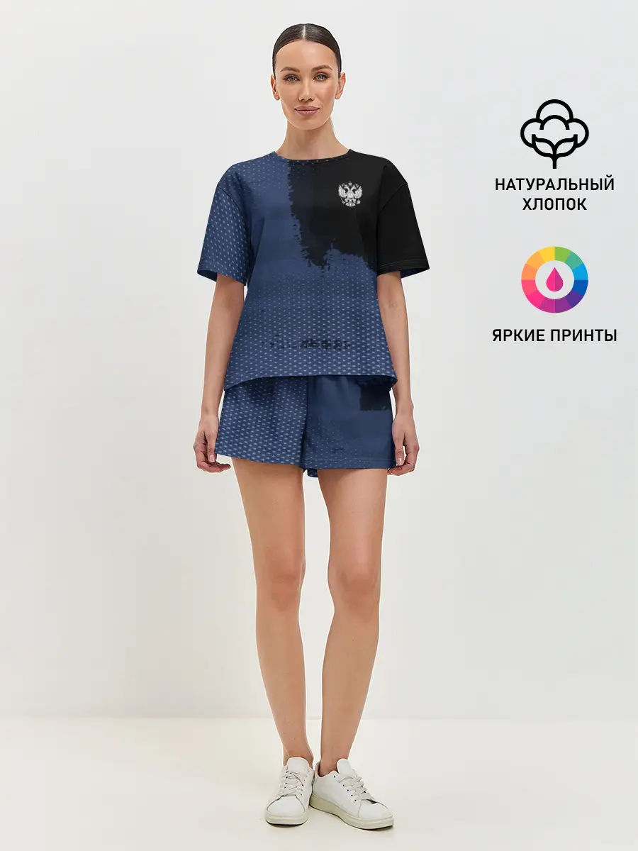 Женская пижама с шортами / Russia Sport 2018