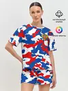 Женская пижама с шортами / Герб РФ Милитари