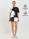 Женская пижама с шортами / Juventus uniform black 2018