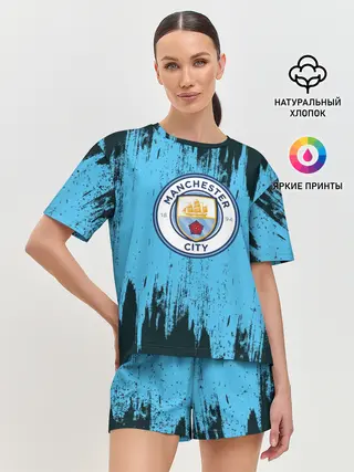 Женская пижама с шортами / Манчестер Сити
