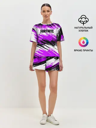 Женская пижама с шортами / Fortnite