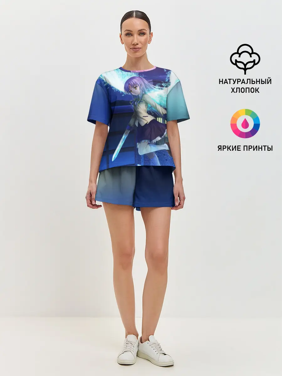 Женская пижама с шортами / Крылья