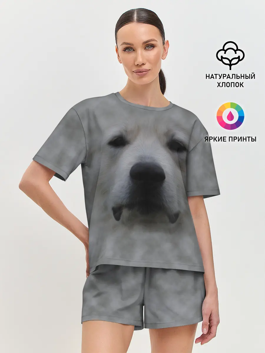Женская пижама с шортами / Лабрадор