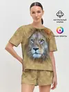 Женская пижама с шортами / Лев