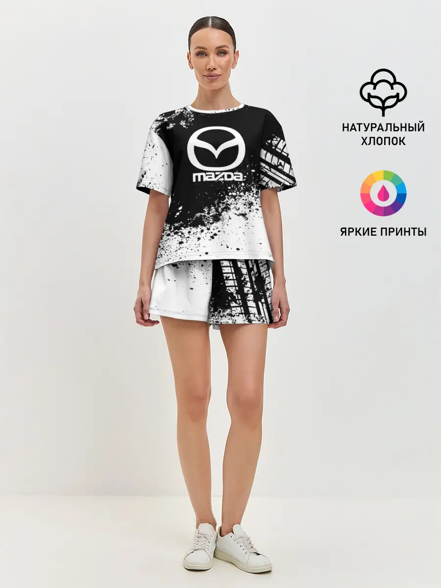 Женская пижама с шортами / Mazda abstract sport