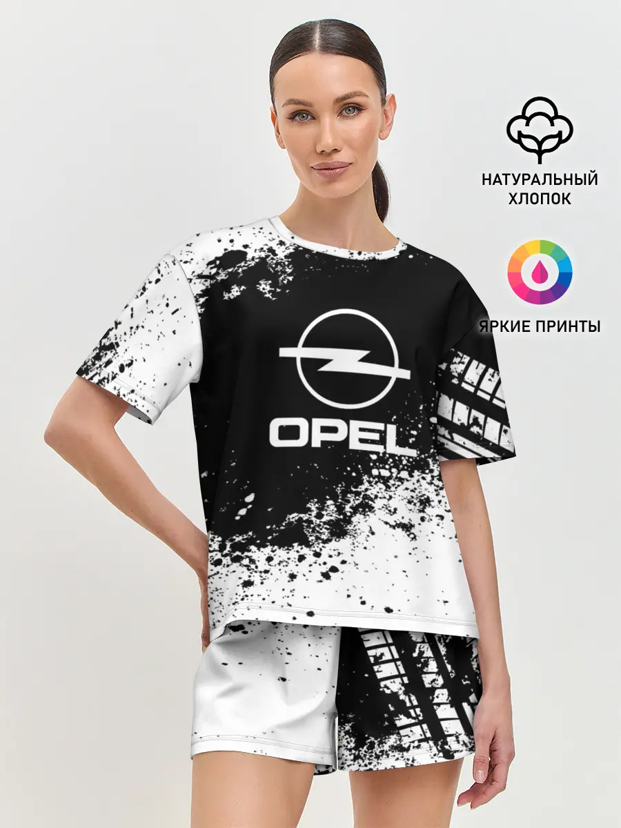 Женская пижама с шортами / Opel abstract sport