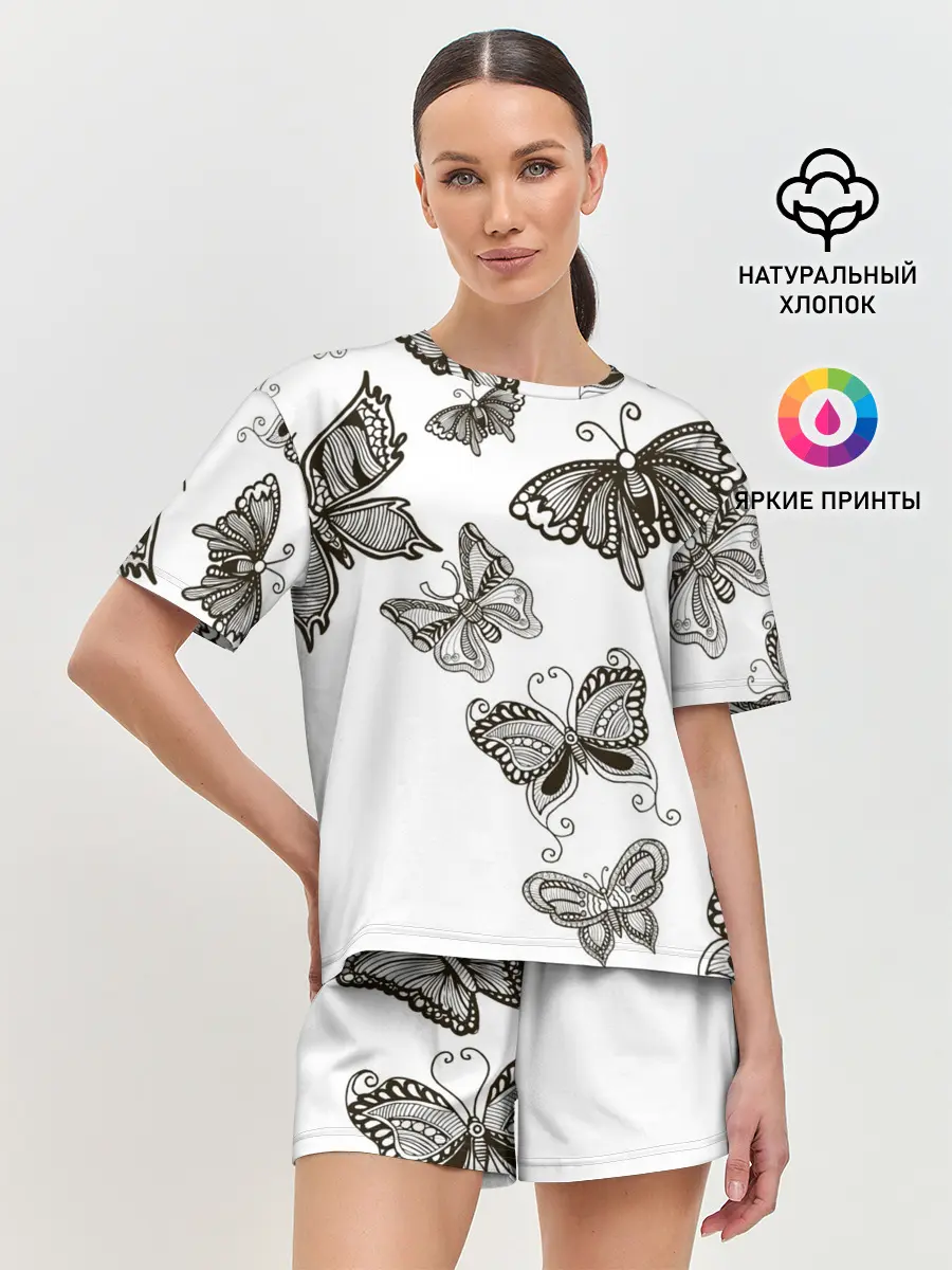 Женская пижама с шортами / Коллекция BOUDOIR