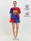 Женская пижама с шортами / FC Barcelona color sport