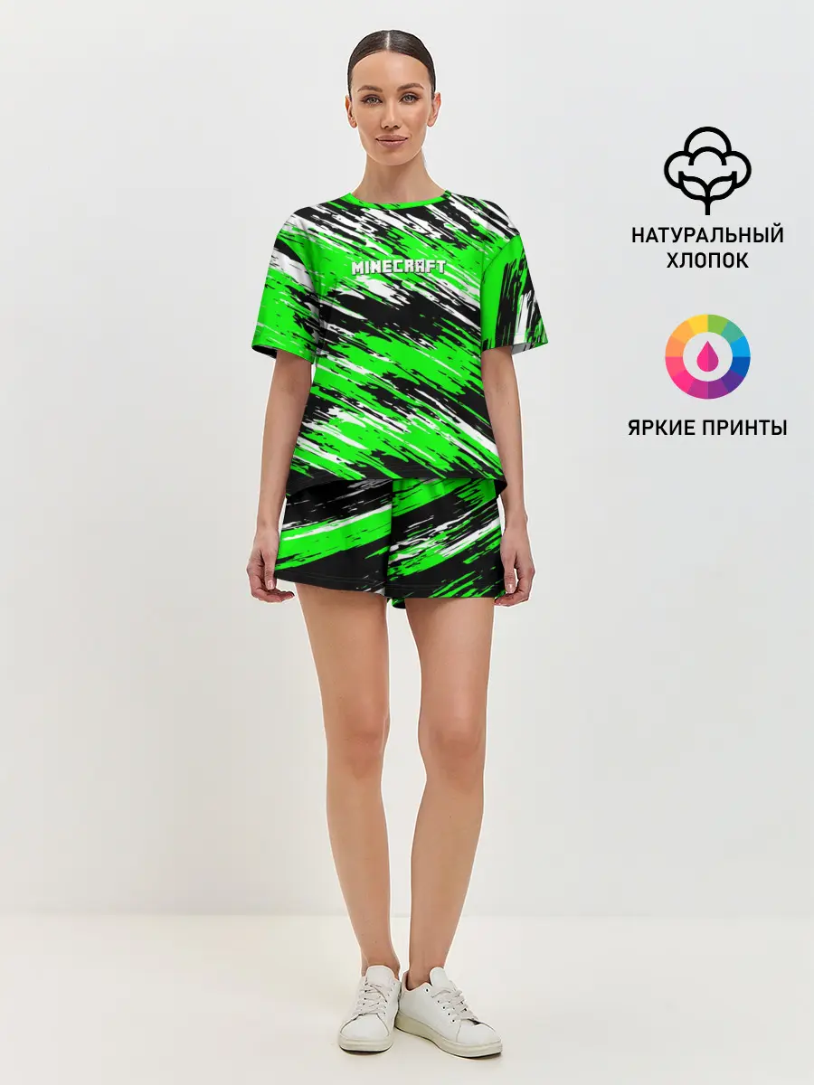Женская пижама с шортами / Minecraft