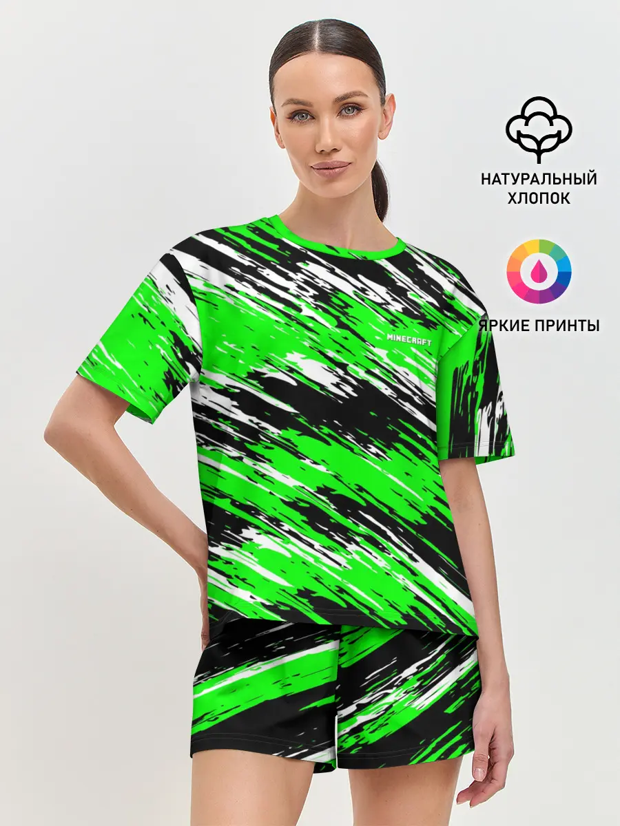 Женская пижама с шортами / Minecraft