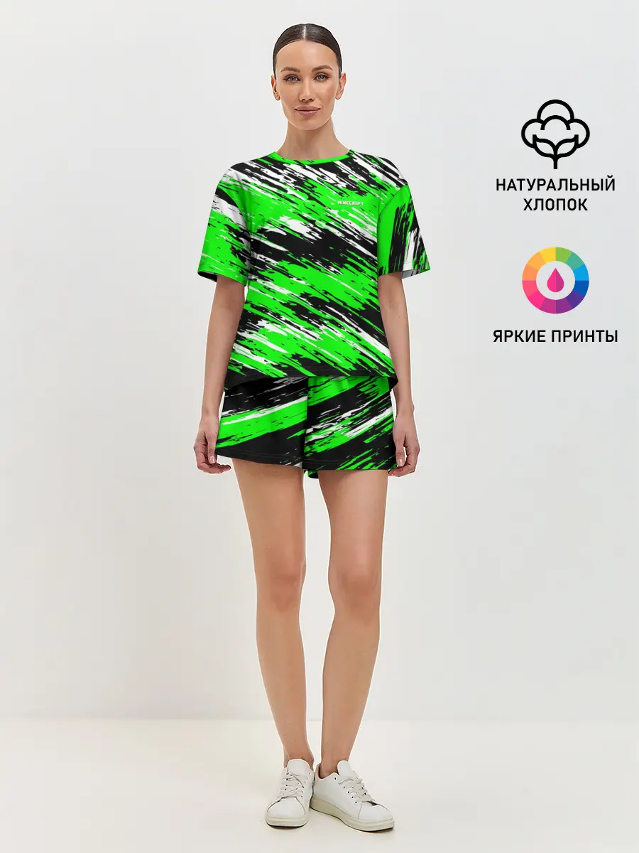 Женская пижама с шортами / Minecraft