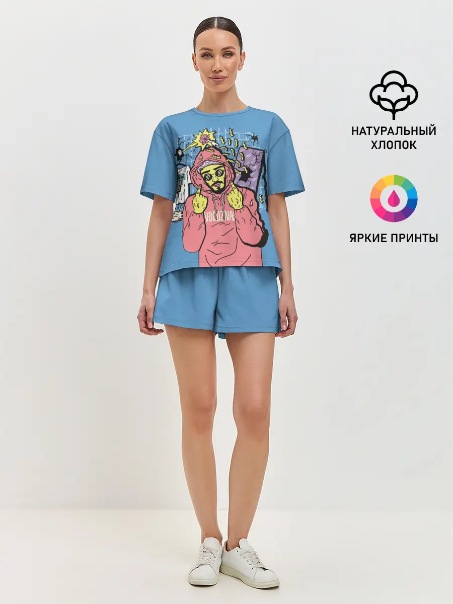 Женская пижама с шортами / Mnogoznaal 4