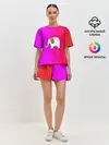 Женская пижама с шортами / Радужный слоник
