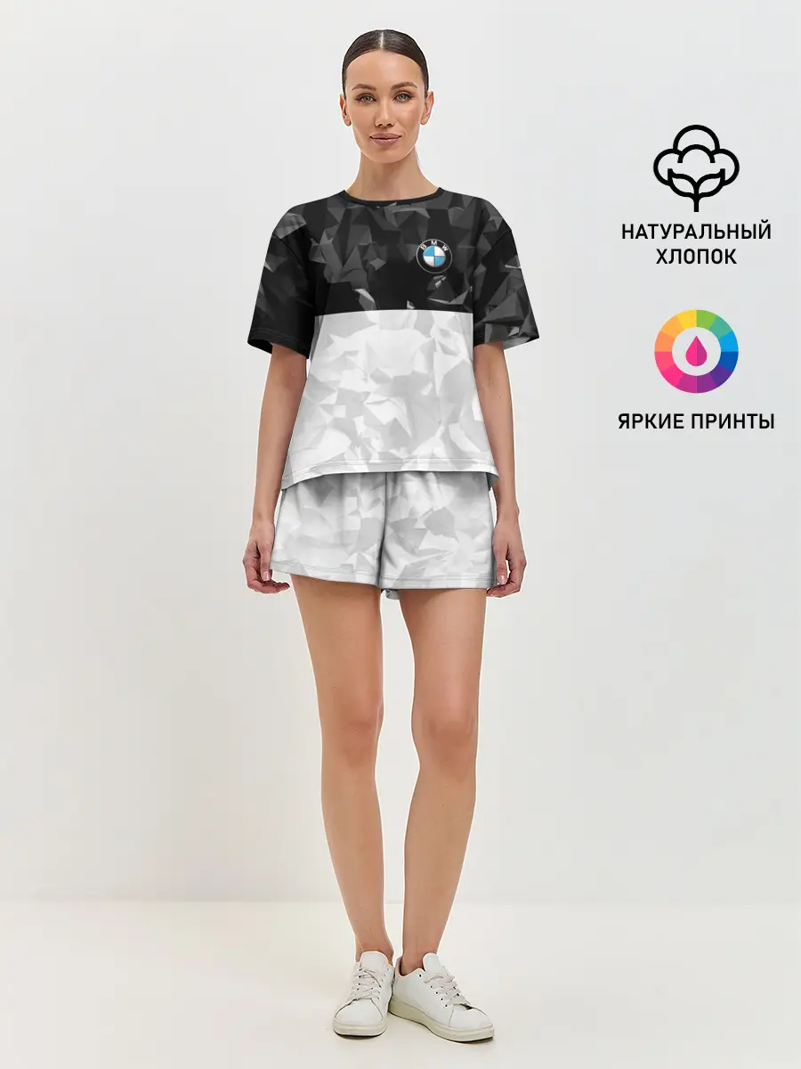 Женская пижама с шортами / BMW BLACK COLLECTION