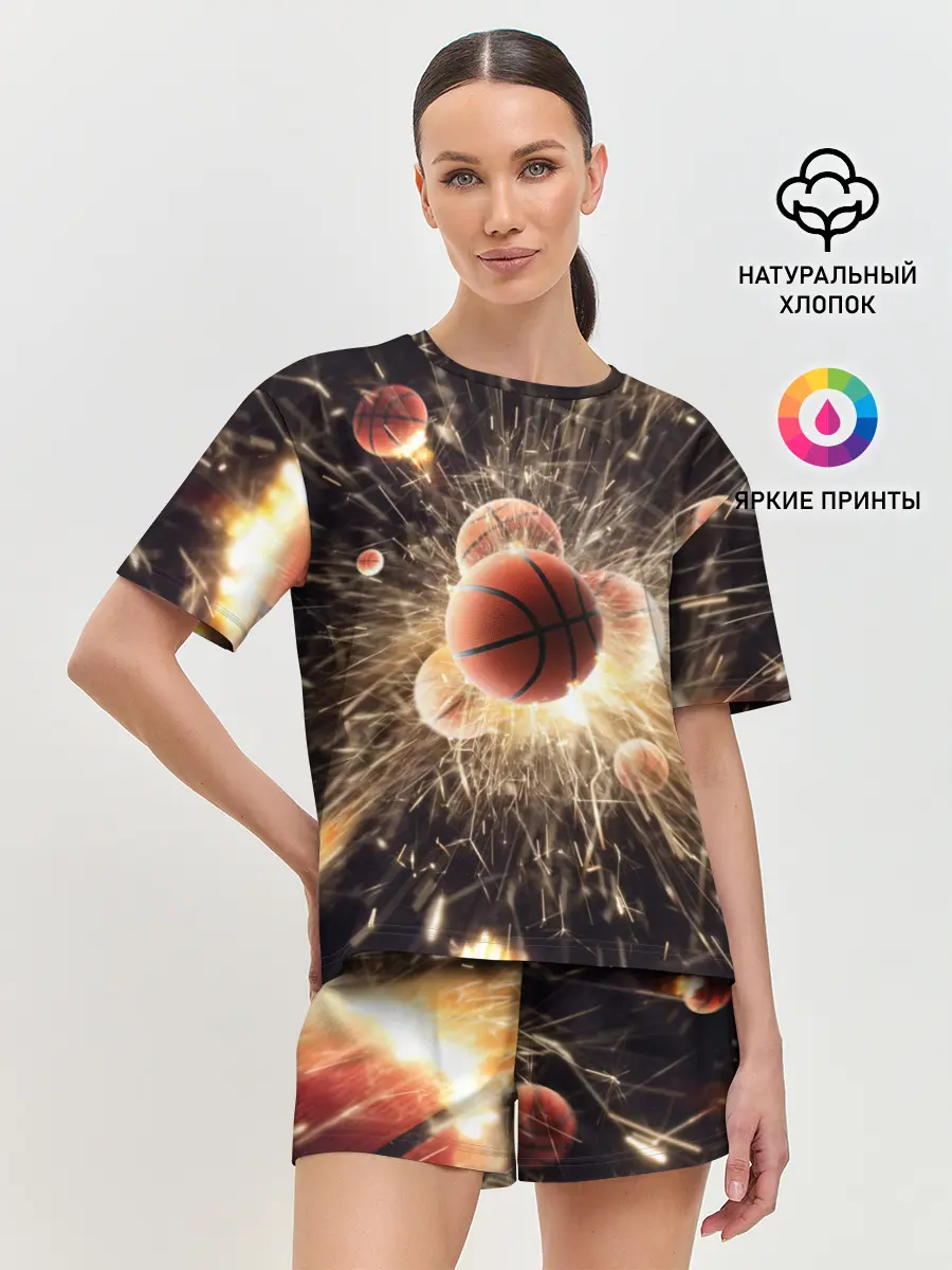 Женская пижама с шортами / Звезда баскетбола