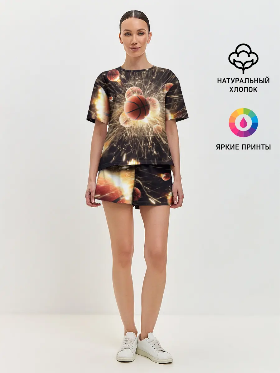 Женская пижама с шортами / Звезда баскетбола