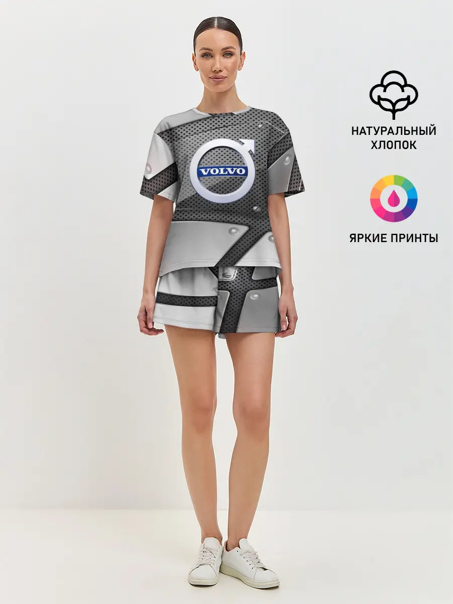 Женская пижама с шортами / VOLVO metalic 2018