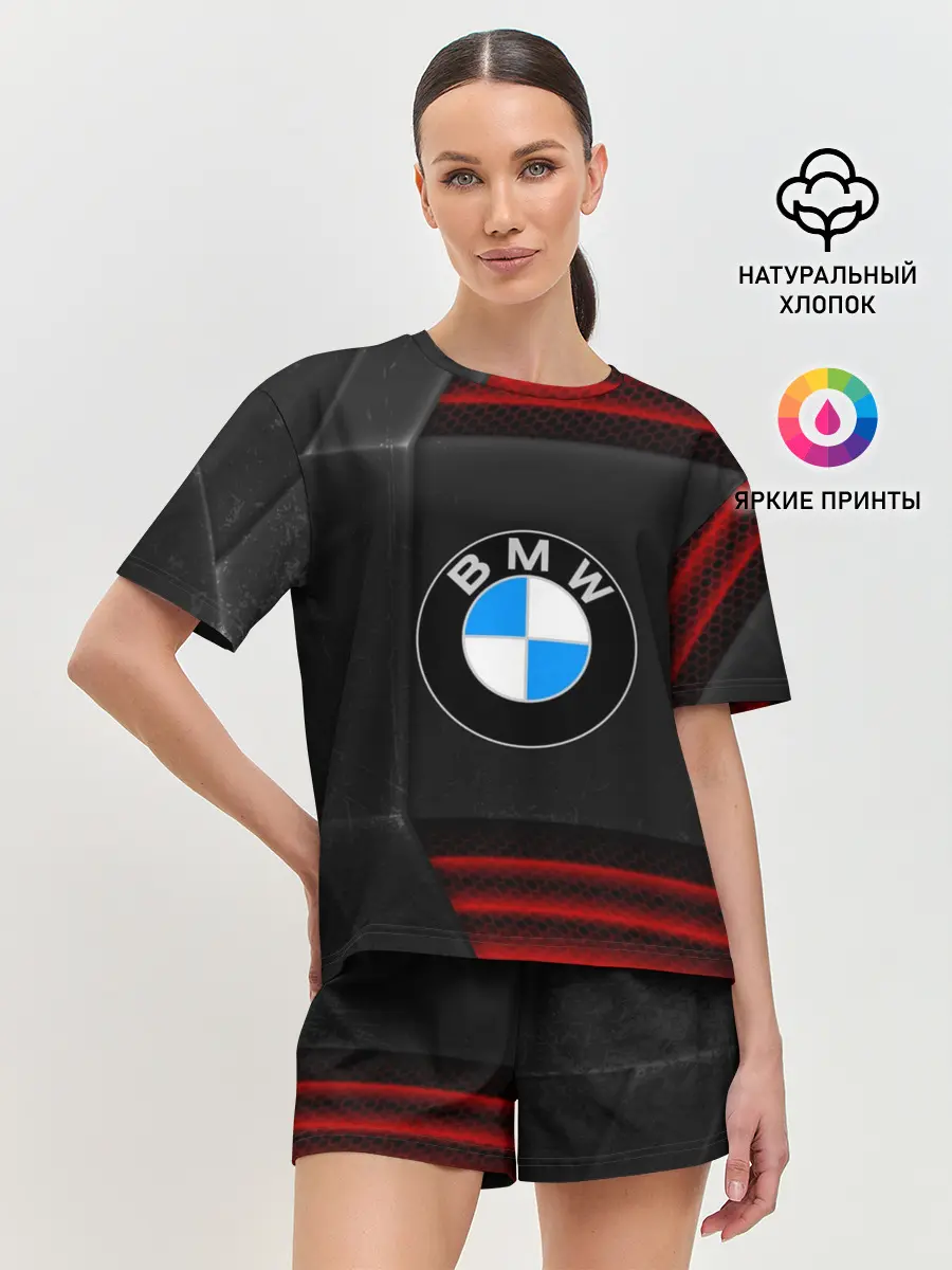 Женская пижама с шортами / bmw auto sport