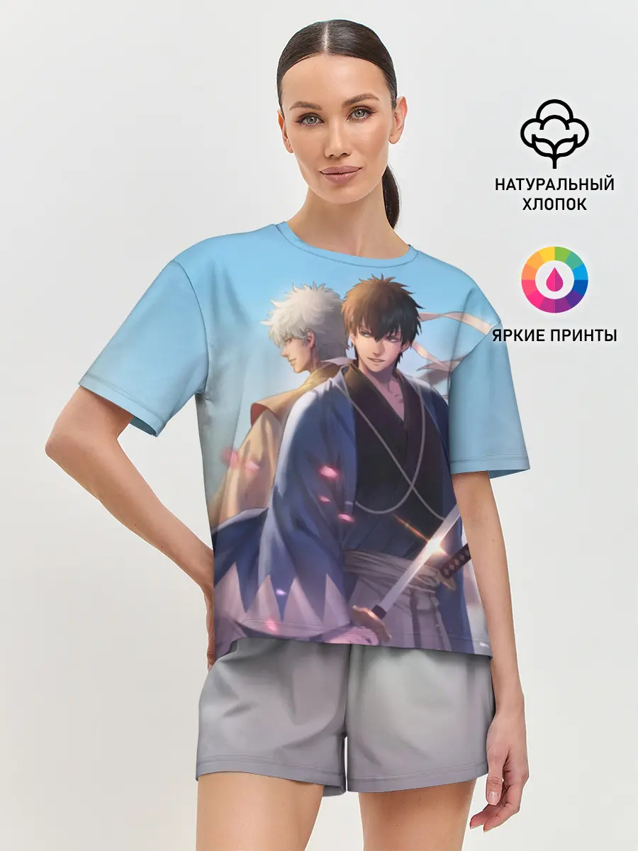 Женская пижама с шортами / Воин Гинтоки