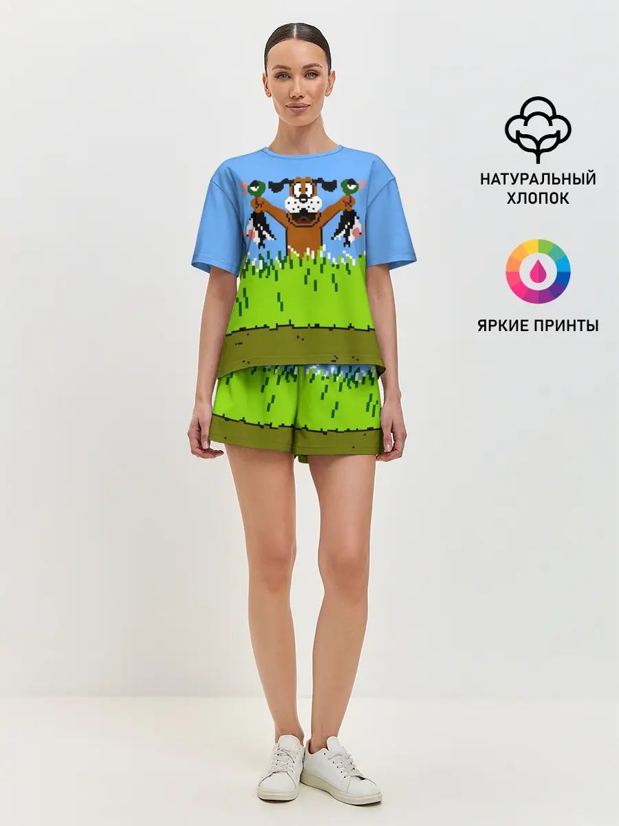 Женская пижама с шортами / Duck Hunt
