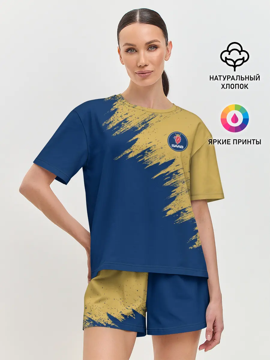 Женская пижама с шортами / SAAB