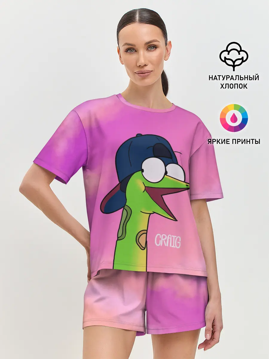 Женская пижама с шортами / Удав Крейг