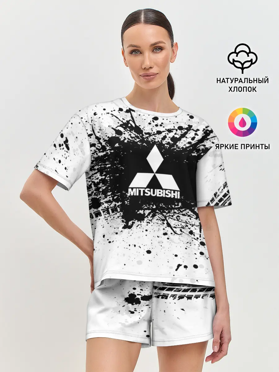Женская пижама с шортами / Mitsubishi