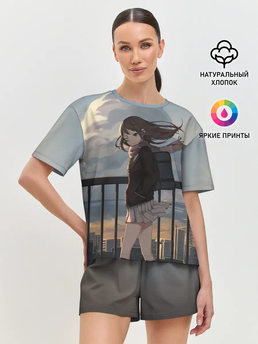 Женская пижама с шортами / IDOLMASTER. Rin Shibuya