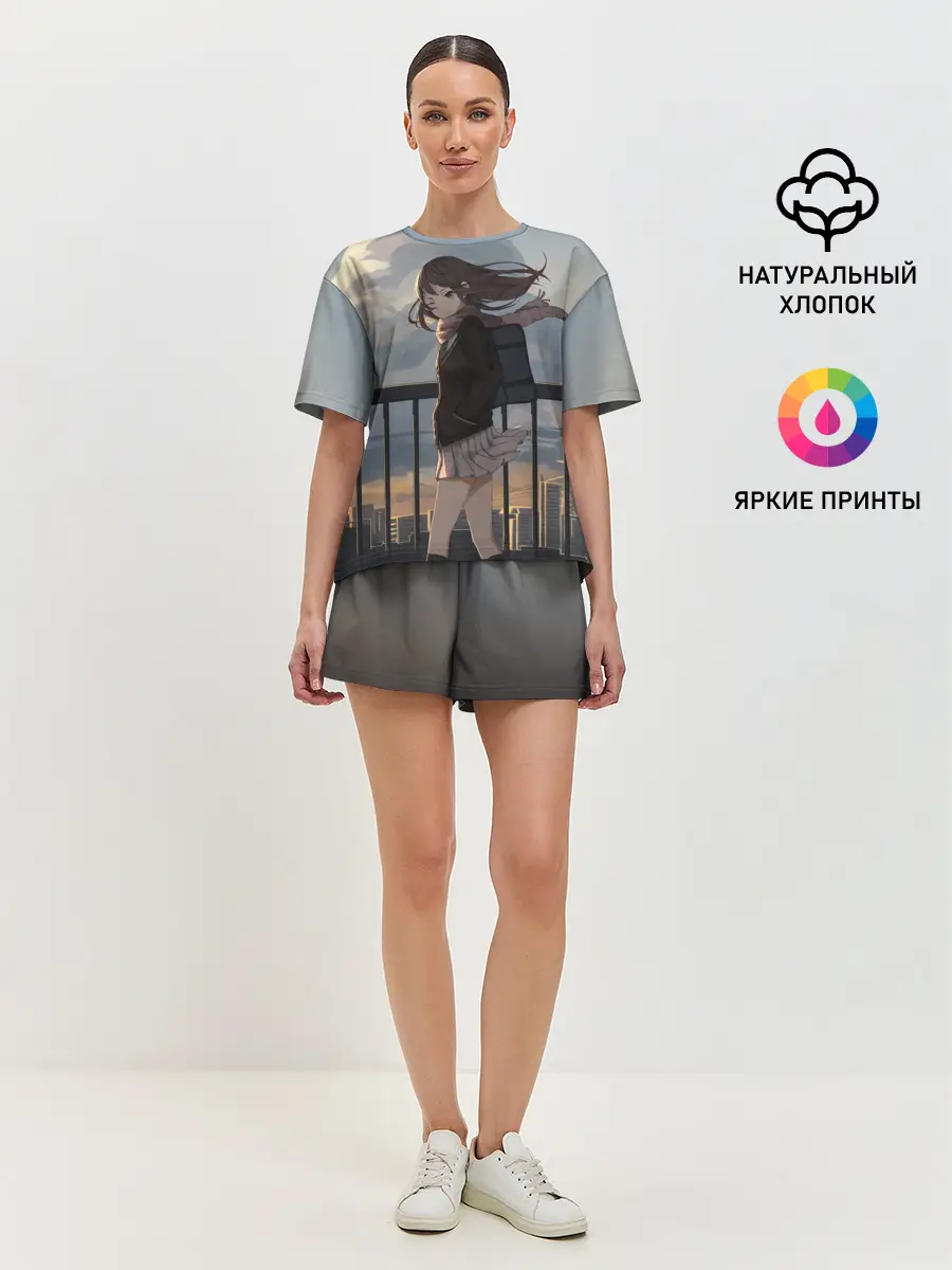 Женская пижама с шортами / IDOLMASTER. Rin Shibuya