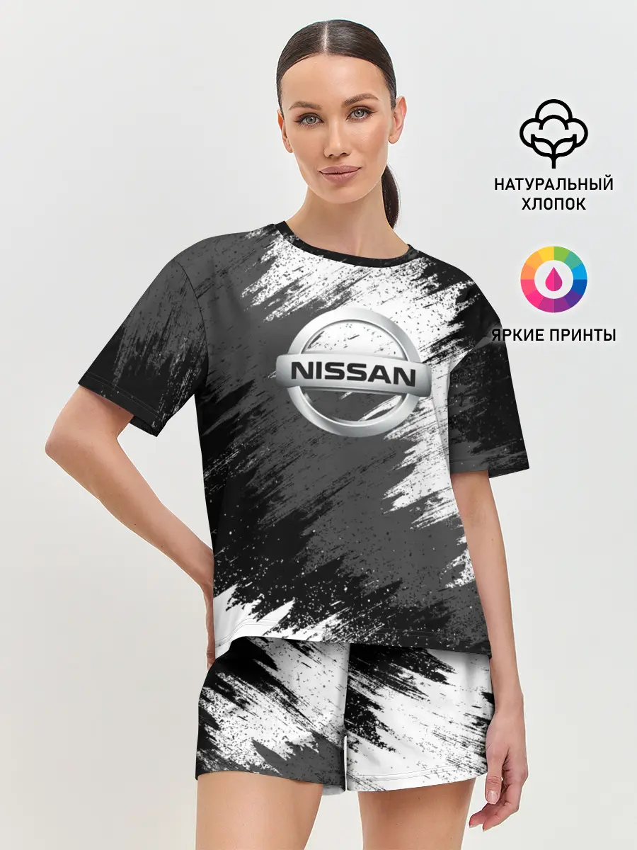 Женская пижама с шортами / Nissan