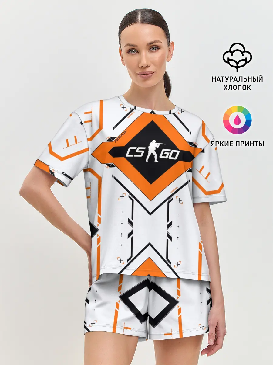 Женская пижама с шортами / Asiimov