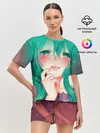 Женская пижама с шортами / Miku Ahegao
