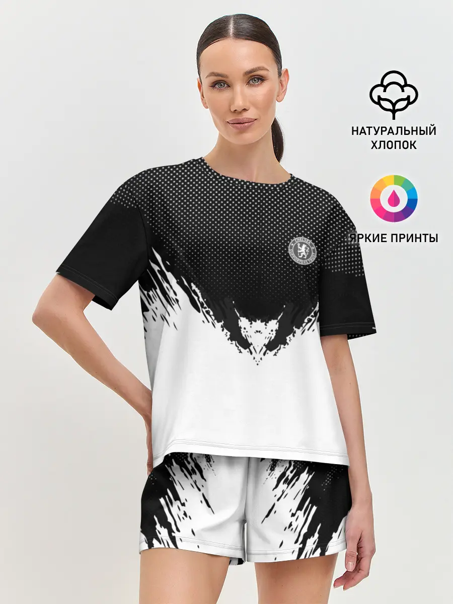 Женская пижама с шортами / Chelsea black 2018