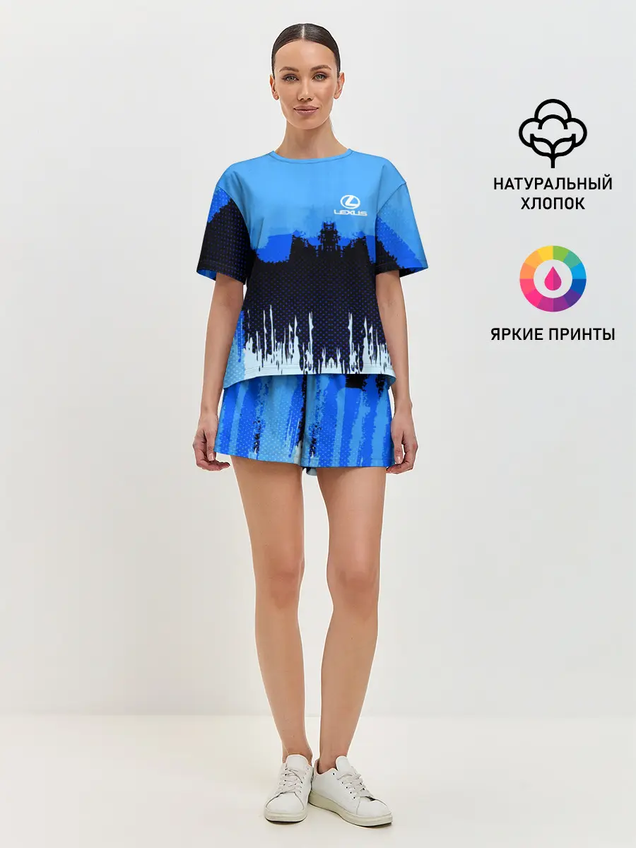 Женская пижама с шортами / Lexus SPORT COLOR