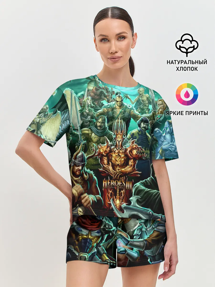 Женская пижама с шортами / Герои