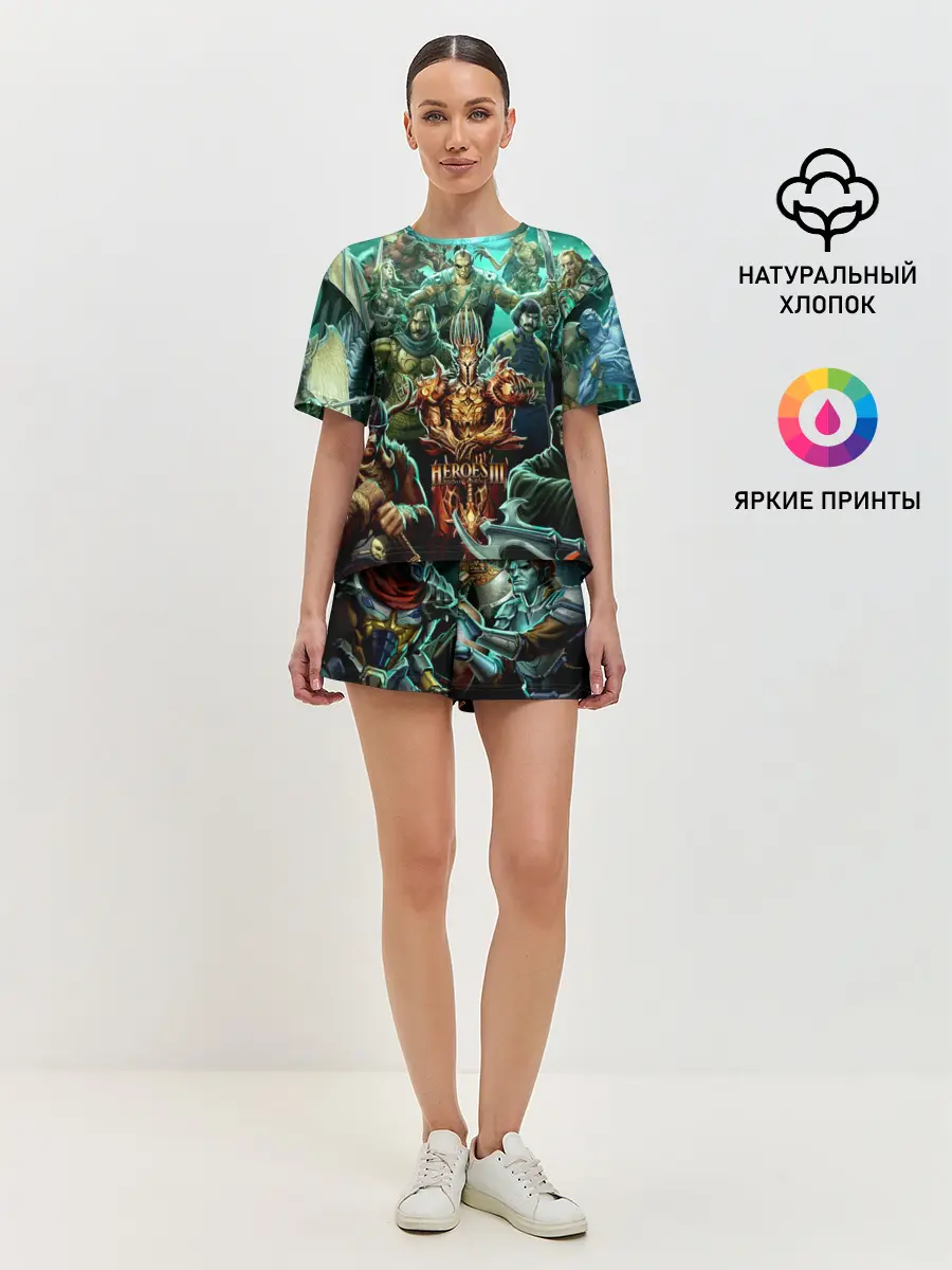 Женская пижама с шортами / Герои